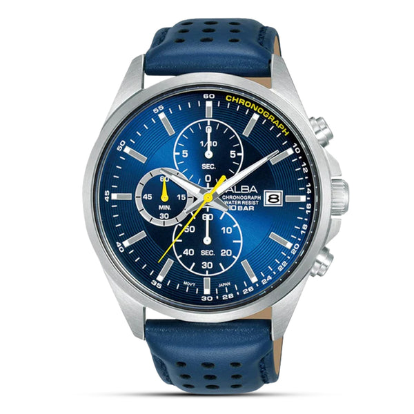 Alba Active Chronograph Blue Dial Men's Watch | AM3951X