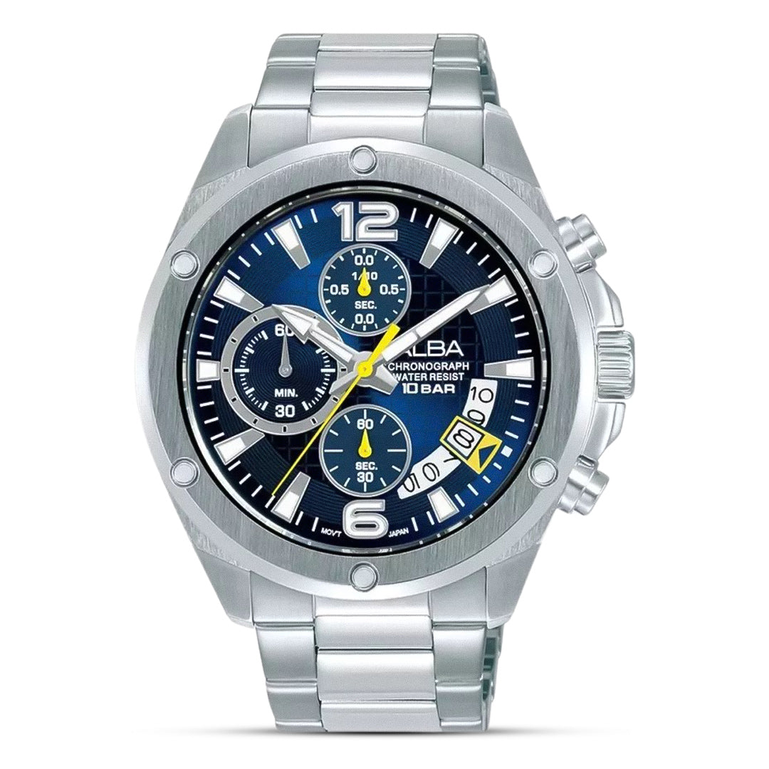 Alba Chronograph Blue Dial Men's Watch | AM3987X
