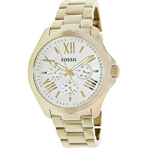 Fossil Cecile Champagne Dial Stainless Steel Ladies Watch AM4510