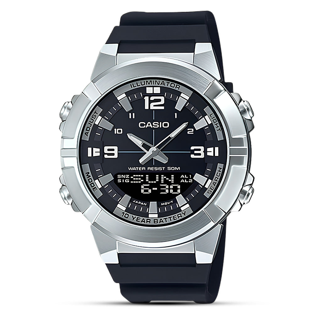 Casio Analog Digital World Time Men's Watch | AMW-870-1AVDF