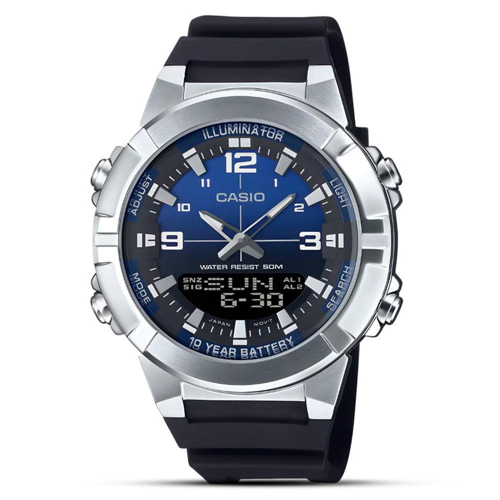 Casio Sports Dual Time Blue Dial Men's Watch AMW-870A-2AVDF