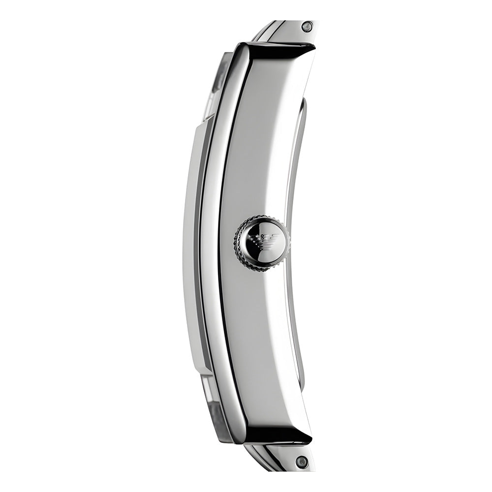 Emporio Armani White Rectangle Dial Ladies Watch AR0146