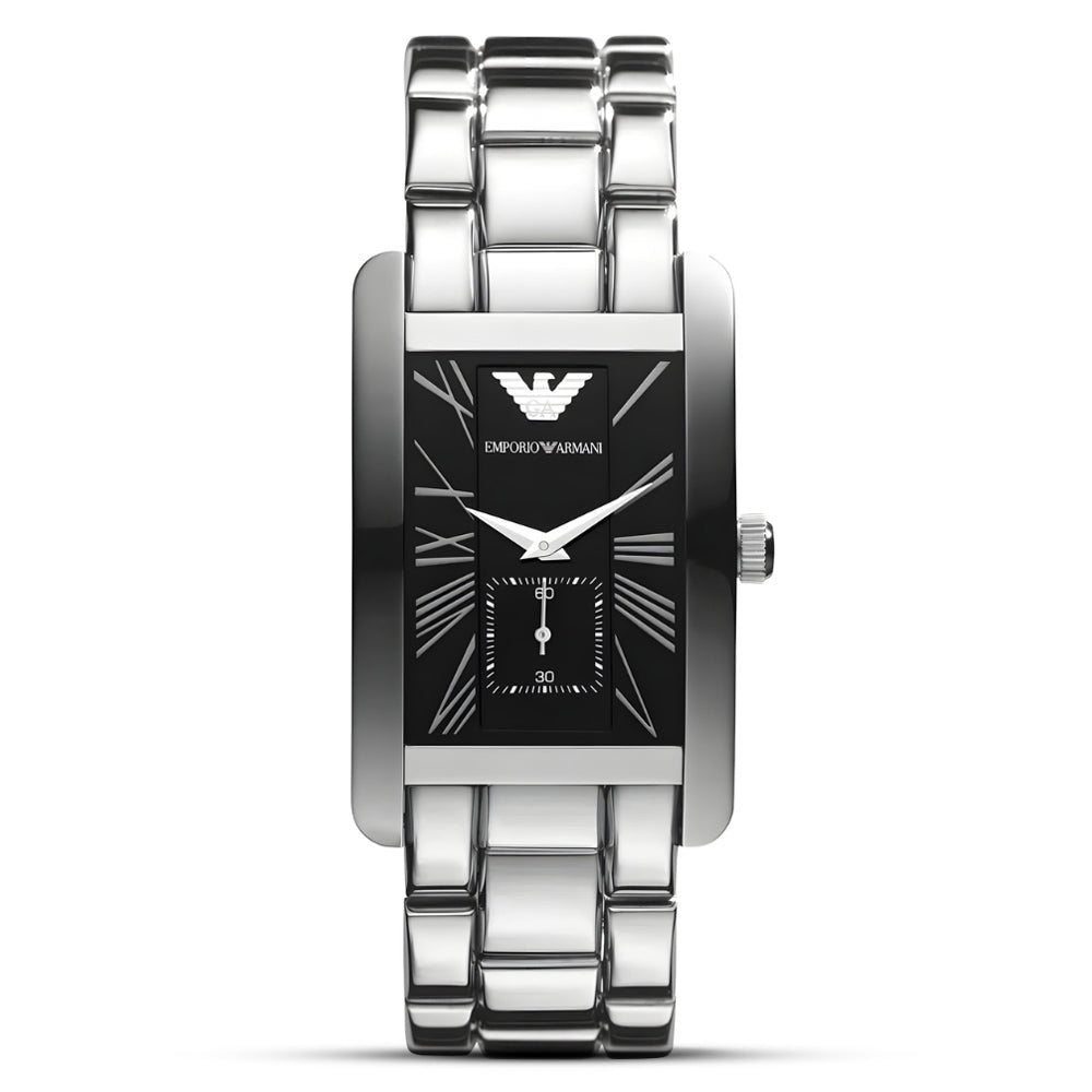 Emporio Armani Black Dial Men's Watch | AR0156