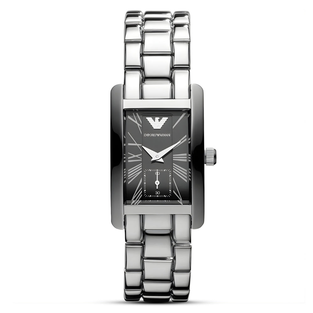 Emporio Armani Black Dial Ladies Watch | AR0157