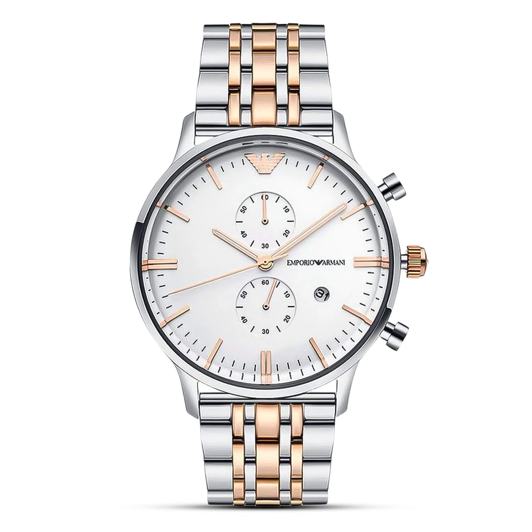 Emporio Armani Chronograph Two-Tone Steel Men's Watch| AR0399