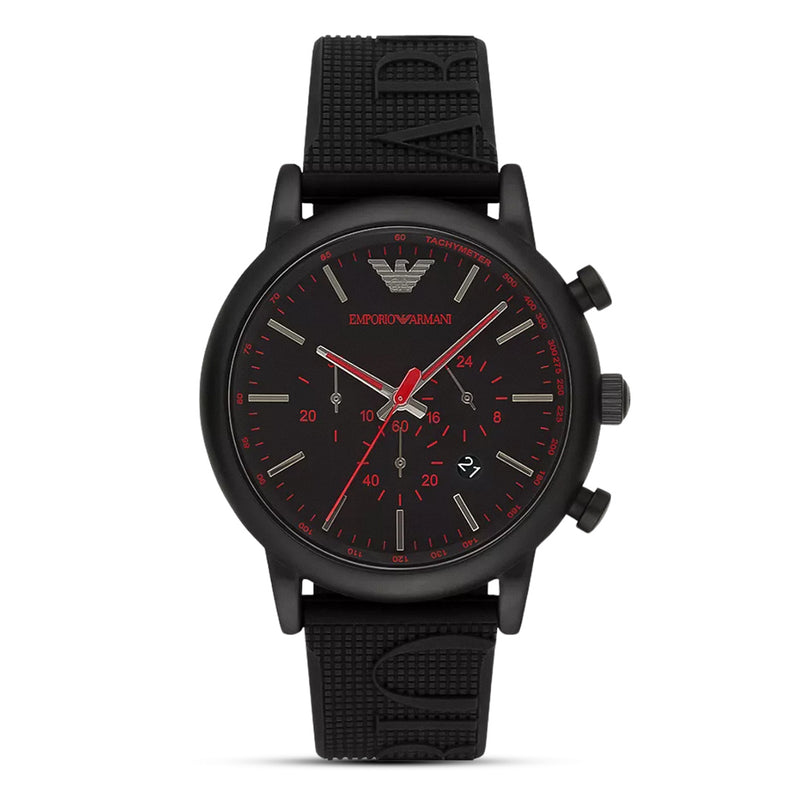 Emporio Armani Luigi Chronograph Black Dial Men's Watch | AR11024