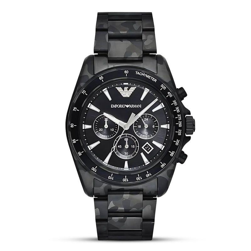 Emporio Armani Chronograph Black Dial Men's Watch | AR11027