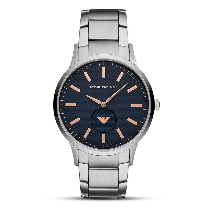 Emporio Armani Renato Blue Dial Stainless Steel Men's Watch | AR11137