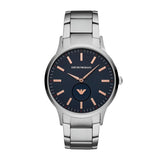 Emporio Armani Renato Blue Dial Stainless Steel Men's Watch | AR11137