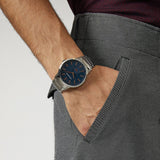 Emporio Armani Renato Blue Dial Stainless Steel Men's Watch | AR11137