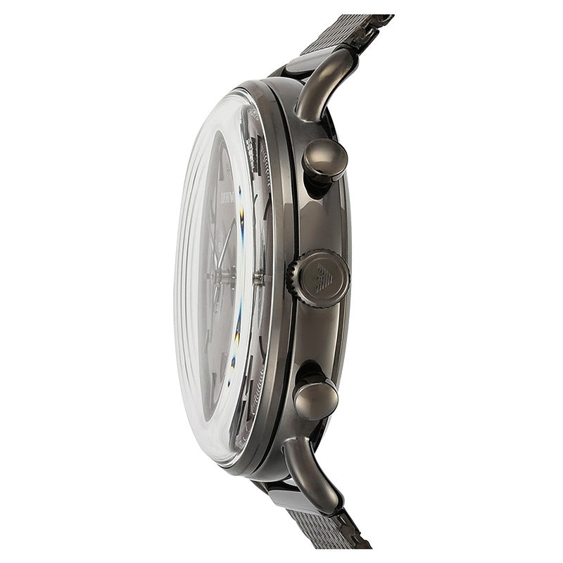 Emporio Armani Aviator Brown Stainless Steel Strap Men's Watch AR111