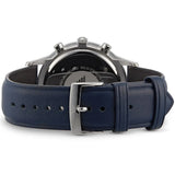 Emporio Armani Renato Blue Chronograph Leather Strap Watch | AR11216