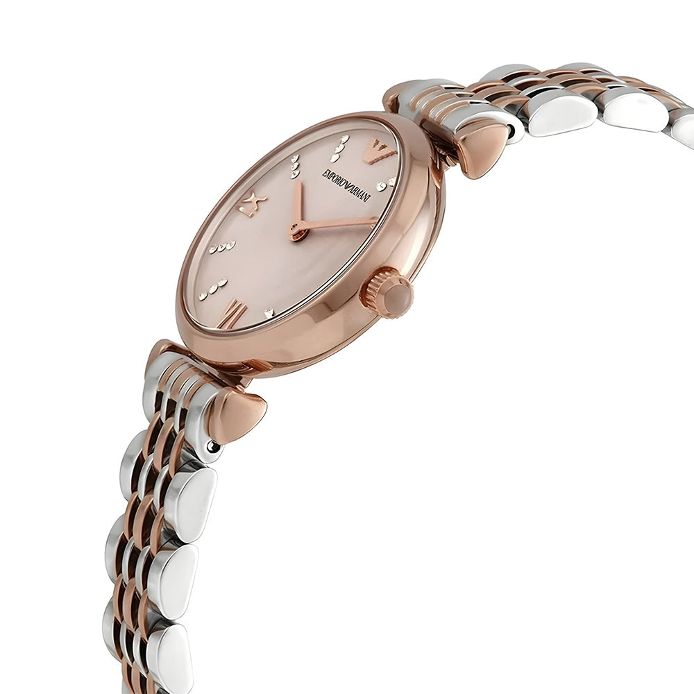 Emporio Armani Rose Gold Dial Ladies Watch AR11223