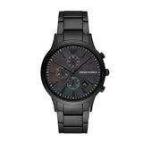 Emporio Armani Renato Black Dial Stainless Steel Men's Watch | AR11275