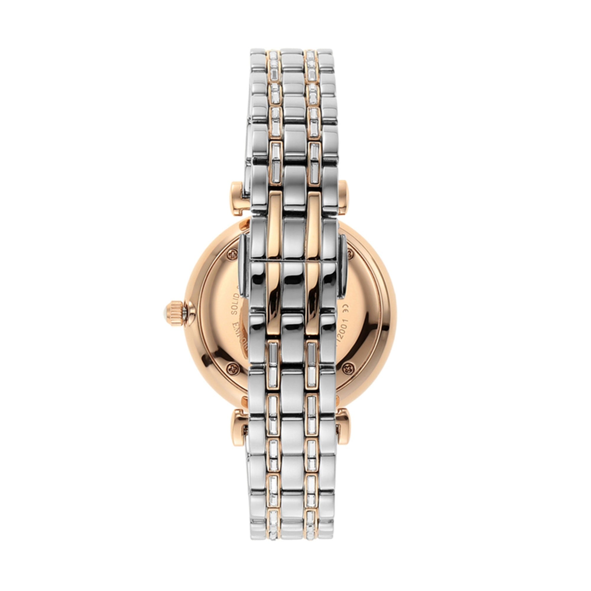 Emporio Armani Gianni T-Bar Two-Tone Ladies Watch | AR11293