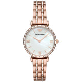 Emporio Armani Gianni T-Bar White Dial Ladies Watch | AR11294