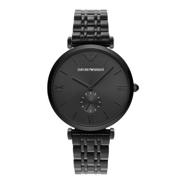 Emporio Armani Gianni T-Bar Black Dial Men's Watch | AR11299