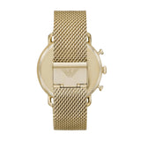 Emporio Armani Aviator Gold Tone Stainless Steel Strap Men's Watch | AR11315