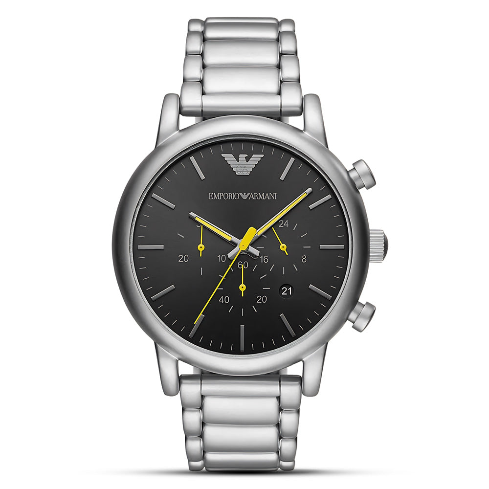 Emporio Armani Luigi Black Dial Men's Watch | AR11324