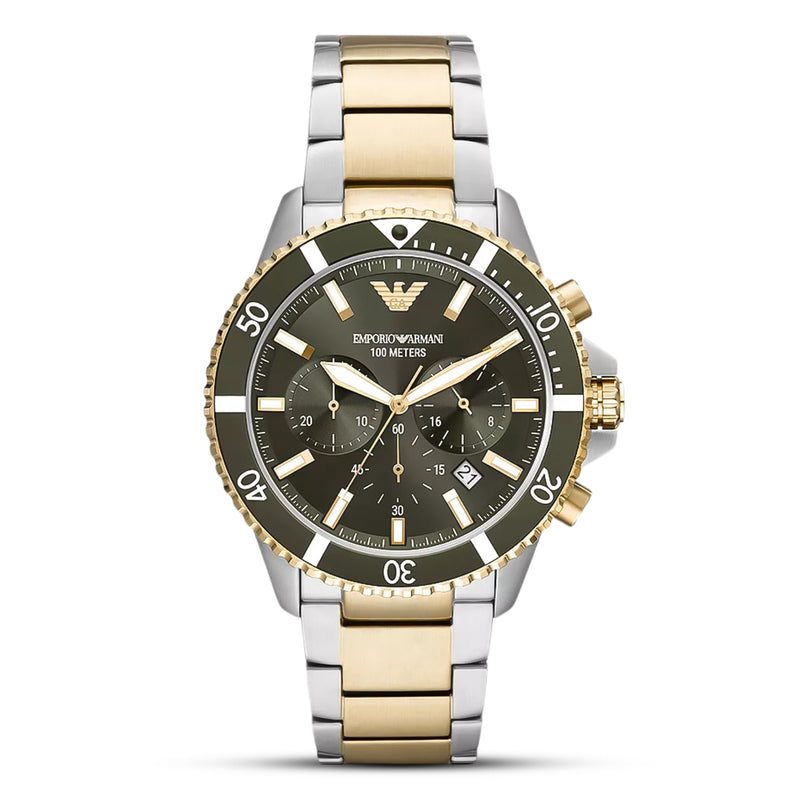 Emporio Armani Chronograph Two-Tone Stainless Steel Watch AR11361