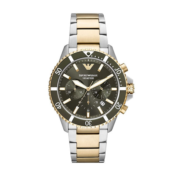 Emporio Armani Chronograph Two-Tone Stainless Steel Watch AR11361