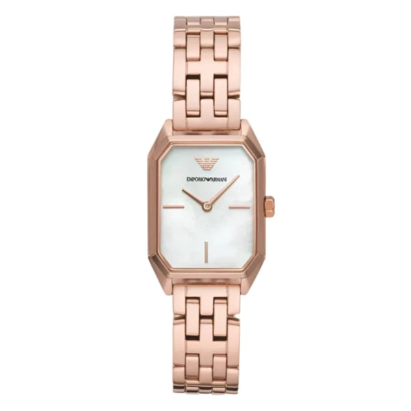 Emporio Armani Gloria Two-Hand Rose Gold Tone Ladies Watch | AR11389