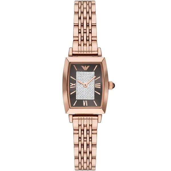 Emporio Armani Two-Hand Rose Gold Tone Ladies Watch | AR11407