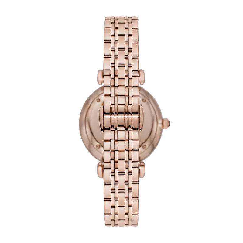 Emporio Armani Two-Hand Rose Gold Tone Ladies Watch | AR11423