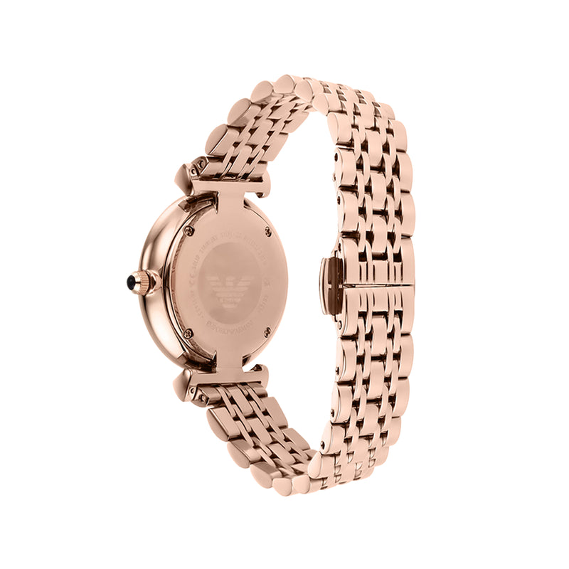 Emporio Armani Two-Hand Rose Gold Tone Ladies Watch | AR11423