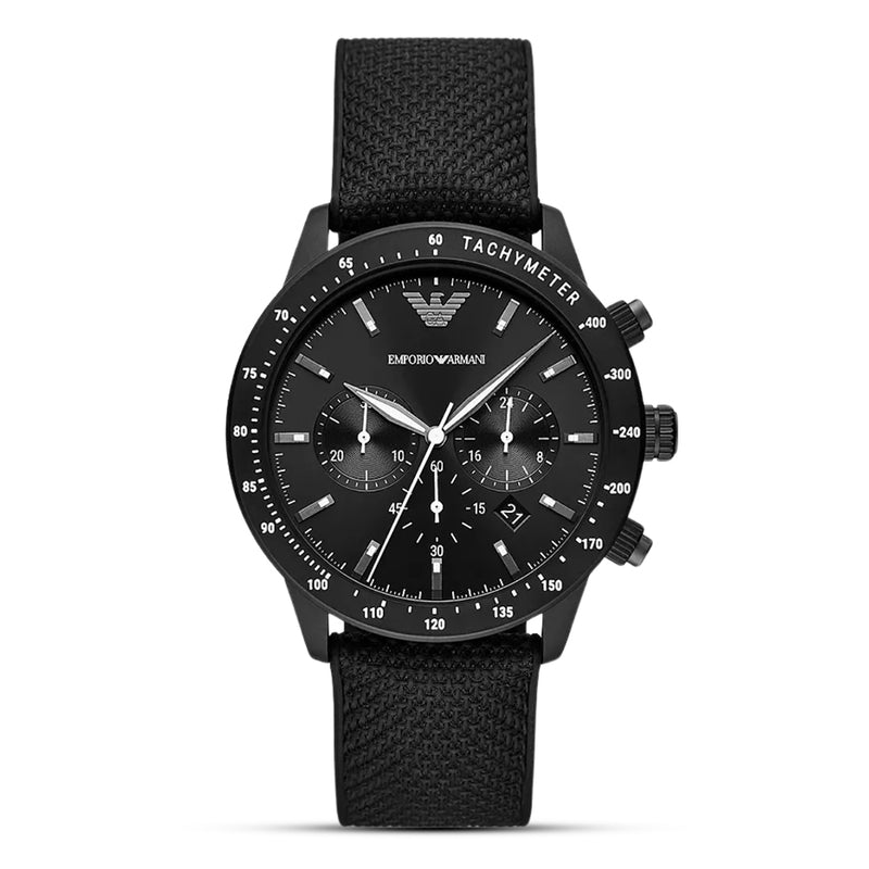 Emporio Armani Mario Chronograph Black Dial Men's Watch | AR11453