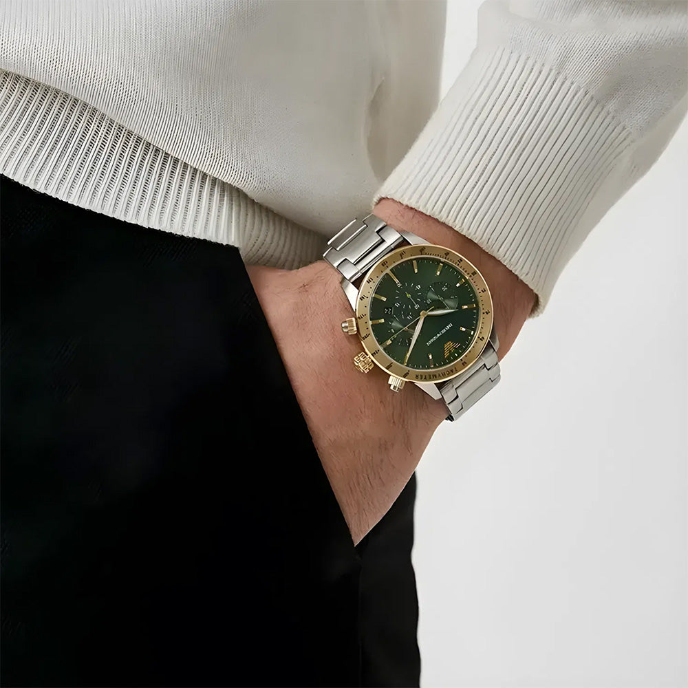 Emporio Armani Green Dial Men's Watch | AR11454