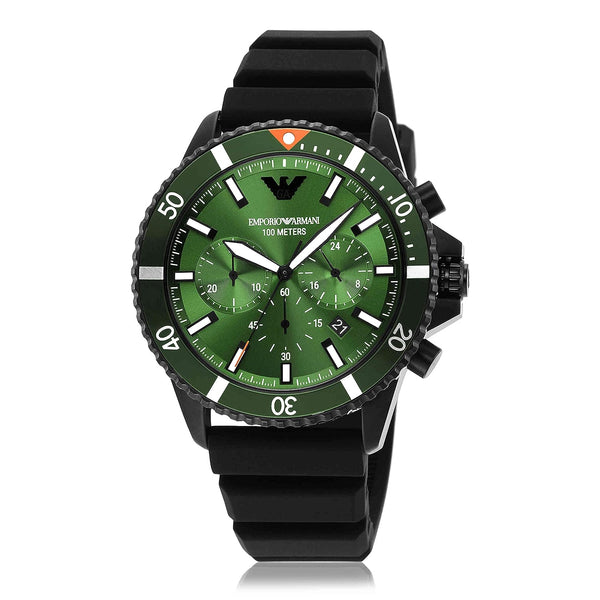 Emporio Armani Diver Analog Green Dial Men's Watch AR11463