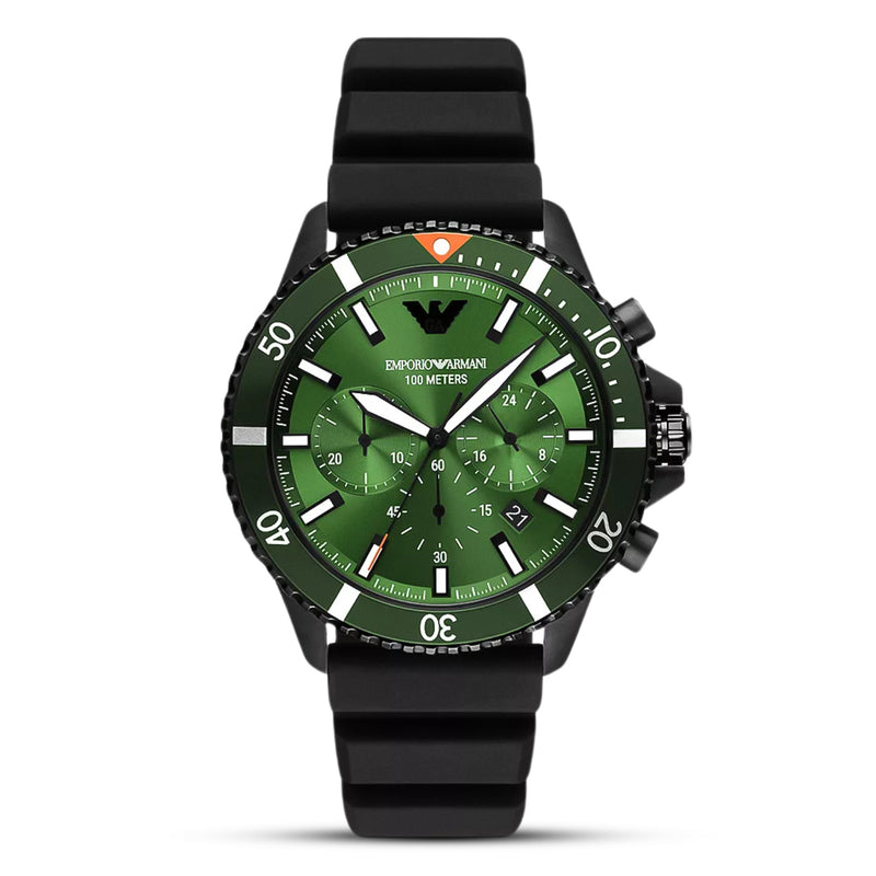 Emporio Armani Diver Analog Green Dial Men's Watch AR11463