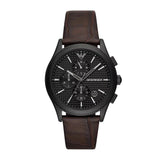 Emporio Armani Chronograph Brown Leather Watch | AR11549