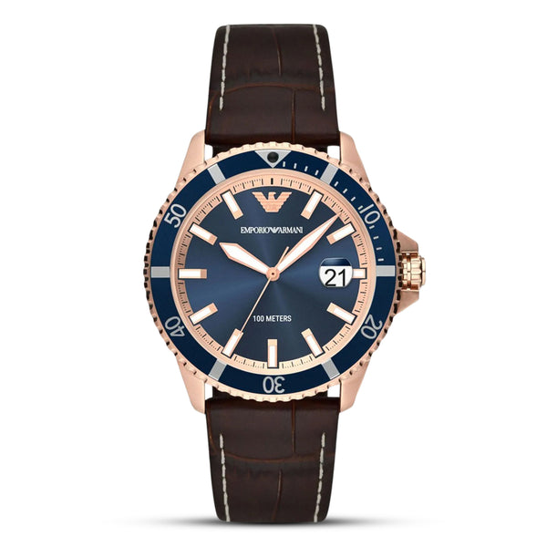 Emporio Armani Blue Dial with Date Men's Watch | AR11556