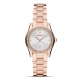 Emporio Armani Rose Gold Tone Silver Dial Ladies Watch | AR11558