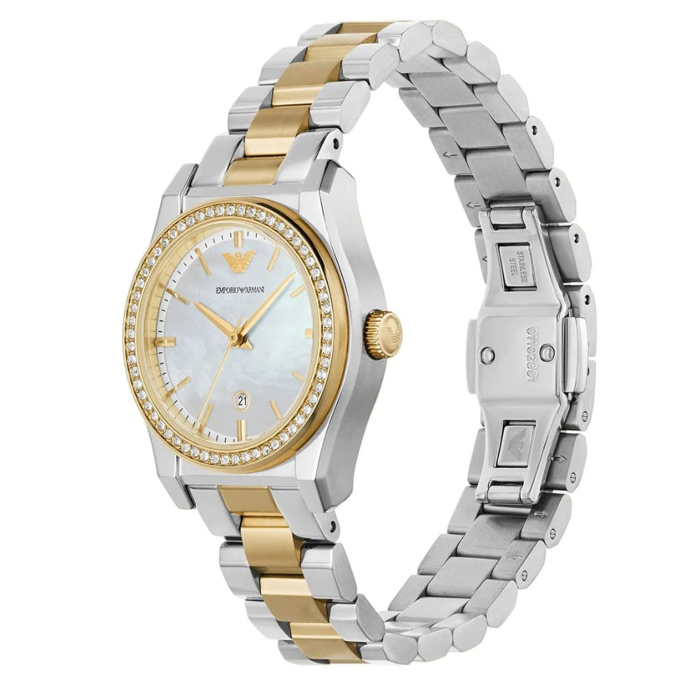 Emporio Armani Mother-of-Pearl Dial Ladies Watch | AR11559