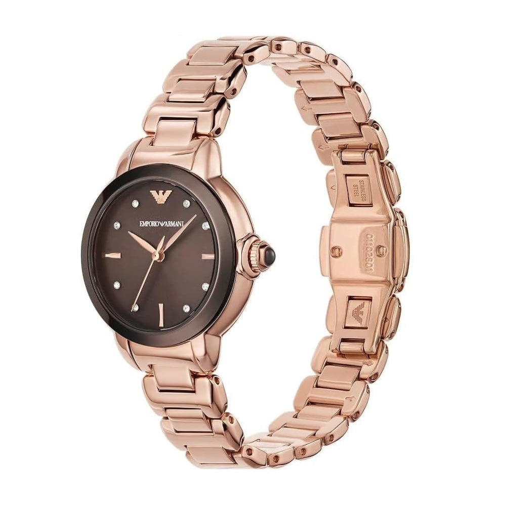 Emporio Armani Mia Brown Dial Ladies Watch AR11570