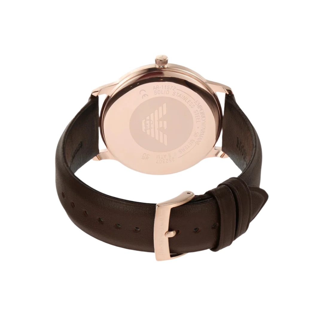 Emporio Armani Minimalist Date White Dial Men's Watch | AR11572