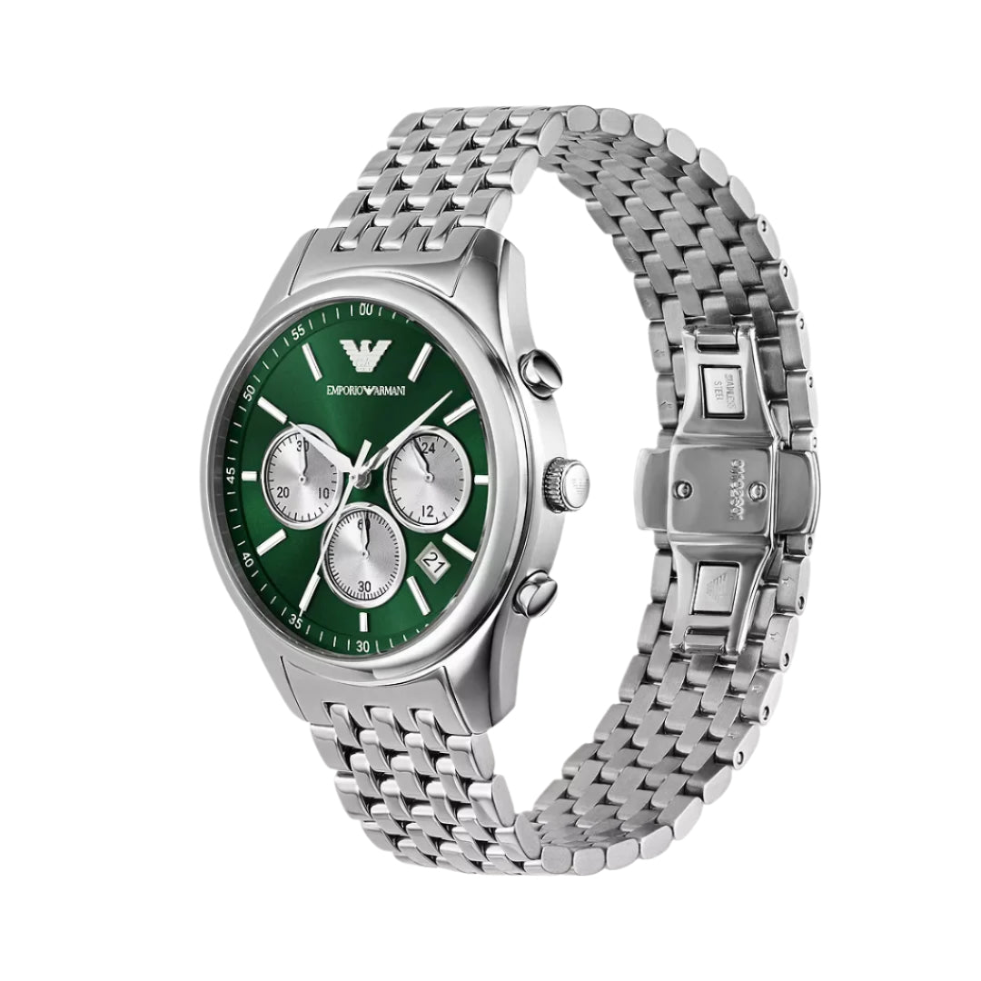 Emporio Armani Antonio Chrono Green Dial Men's Watch | AR11581