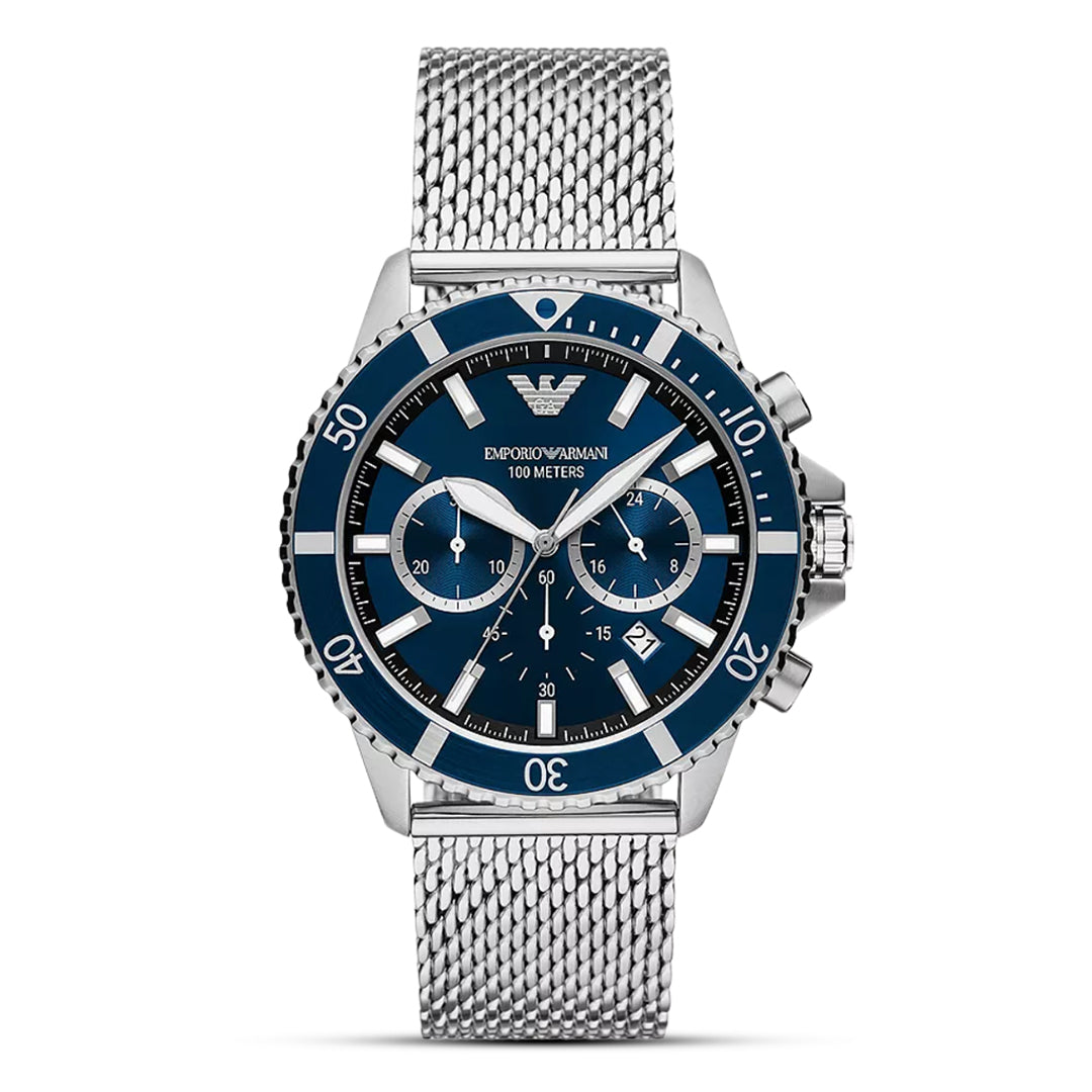 EMPORIO ARMANI 腕時計 Emporio Armani World Explorer Dark Blue Men's Watch | AR11587