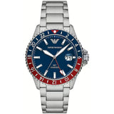 Emporio Armani Sea Explorer GMT "Pepsi" Bezel Men's Watch | AR11590