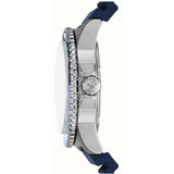 Emporio Armani Sea Explorer GMT Blue Dial Silicon Strap Watch | AR11592