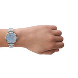 Emporio Armani Gianni T-Bar Blue Dial Ladies Watch | AR11594