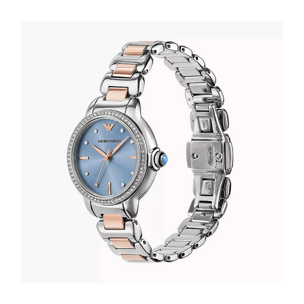 Emporio Armani Mia Three Hand Blue Dial Ladies Watch | AR11597