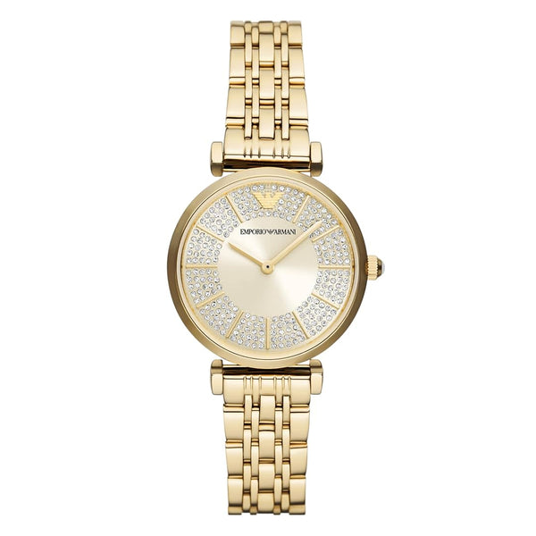 Emporio Armani Gianni T-Bar Cream Dial Ladies Watch | AR11608