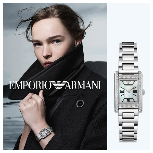 Emporio Armani Analogue Mother Of Pearl Dial Ladies Watch | AR11625