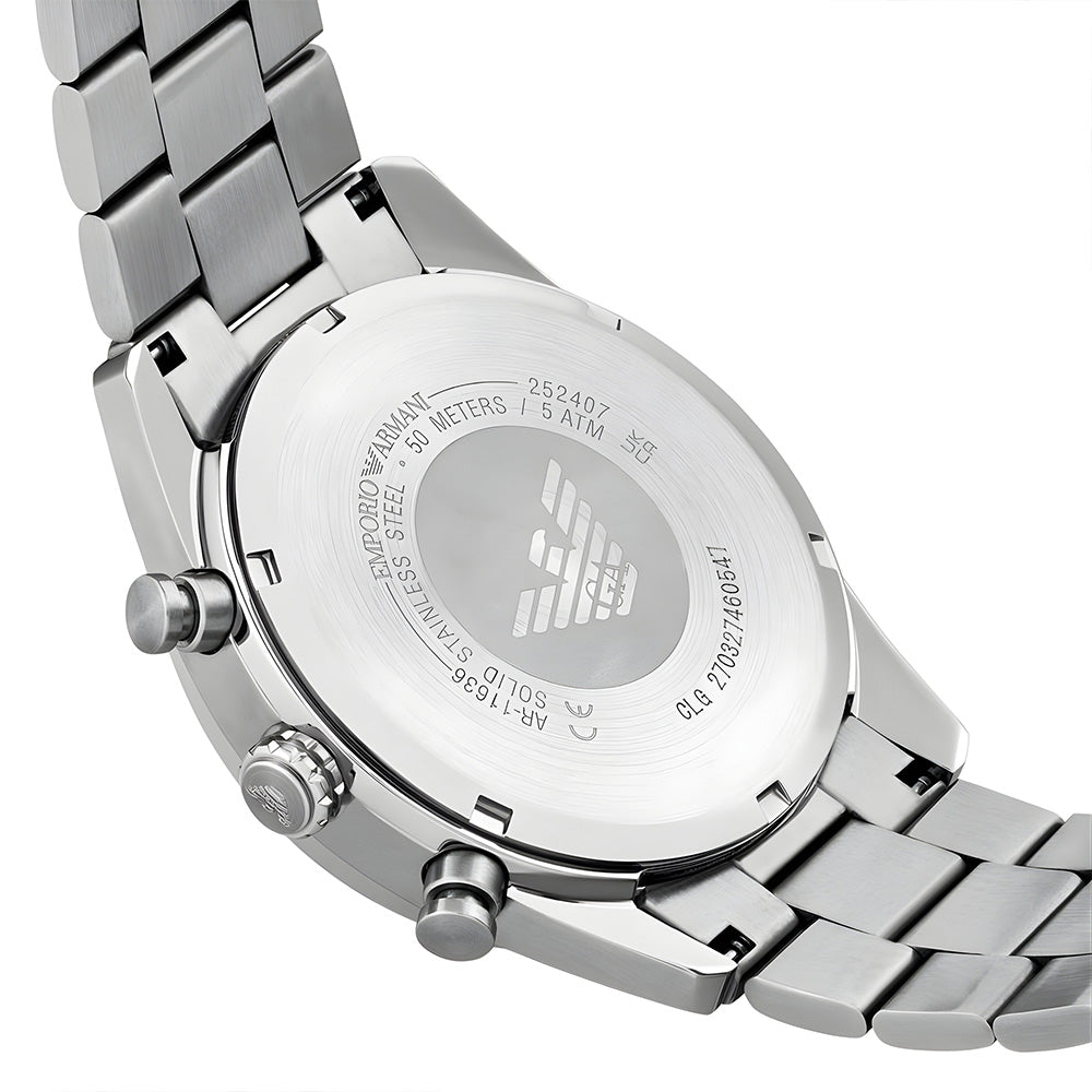 Emporio Armani Racer Chronograph Silver Dial Men's watch | AR11636