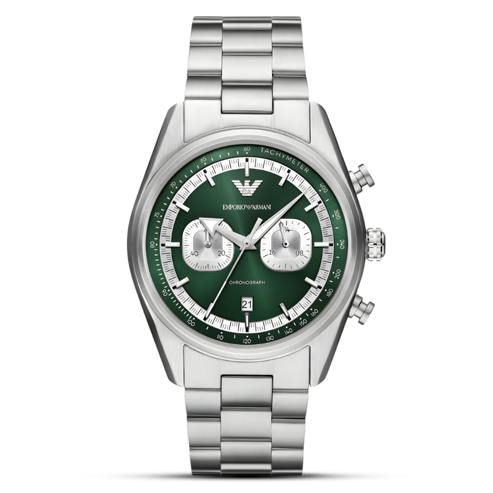 Emporio Armani Racer Green Dial Men's Watch | AR11637