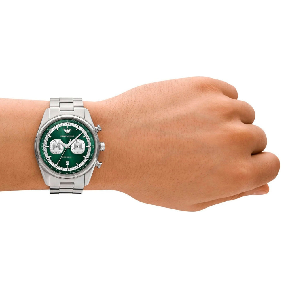 Emporio Armani Racer Green Dial Men's Watch | AR11637